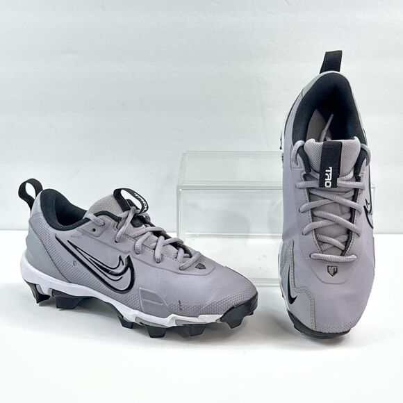 Nike Baseball Cleats Trout 9 Pro MCS Shoes Youth 4.5Y Gray Black Fastflex FB9731 - Picture 1 of 11